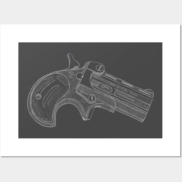 Gun_wht Wall Art by Alstad